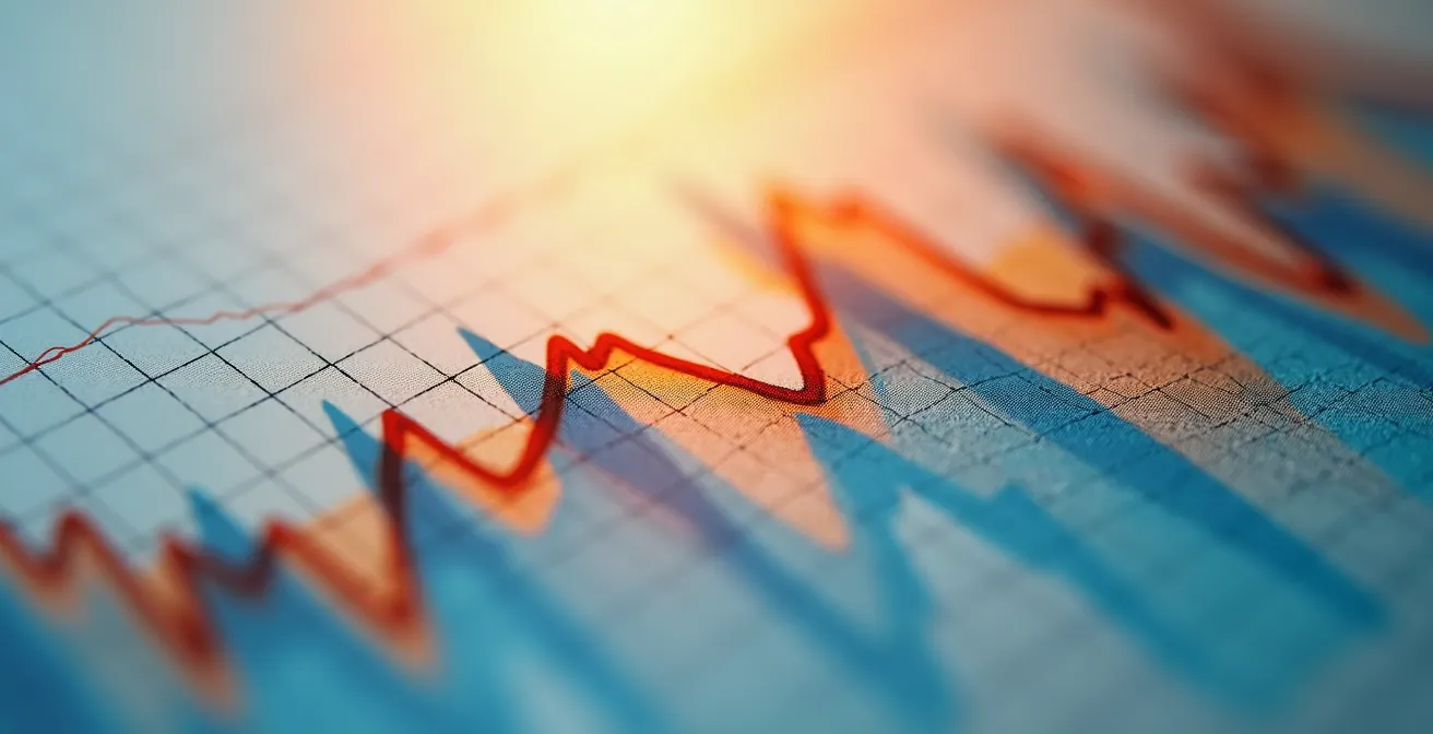 Vue macro de documents d'analyse du marché immobilier avec textures et détails
