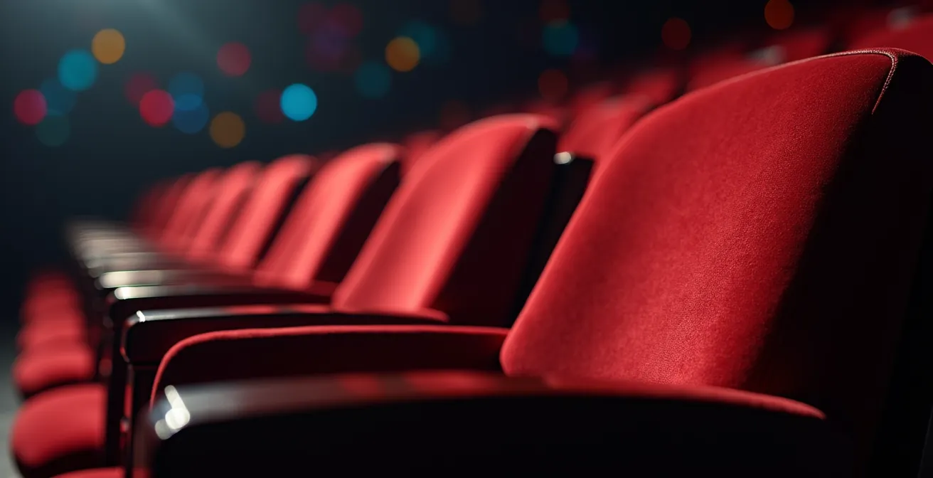 Vue grand angle de l'intérieur d'une salle de spectacle montréalaise depuis différents angles
